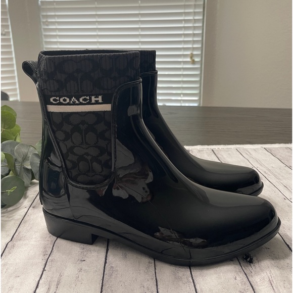 - New COACH Rain Bootie - Picture 2 of 10